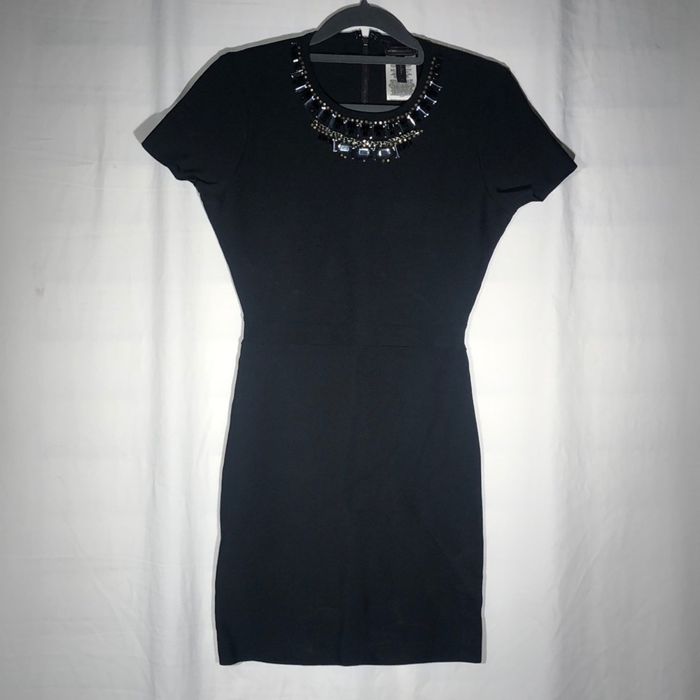 BCBG Maxazria - Embellished Neckline